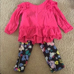 Toddler girls leggings and shirt set